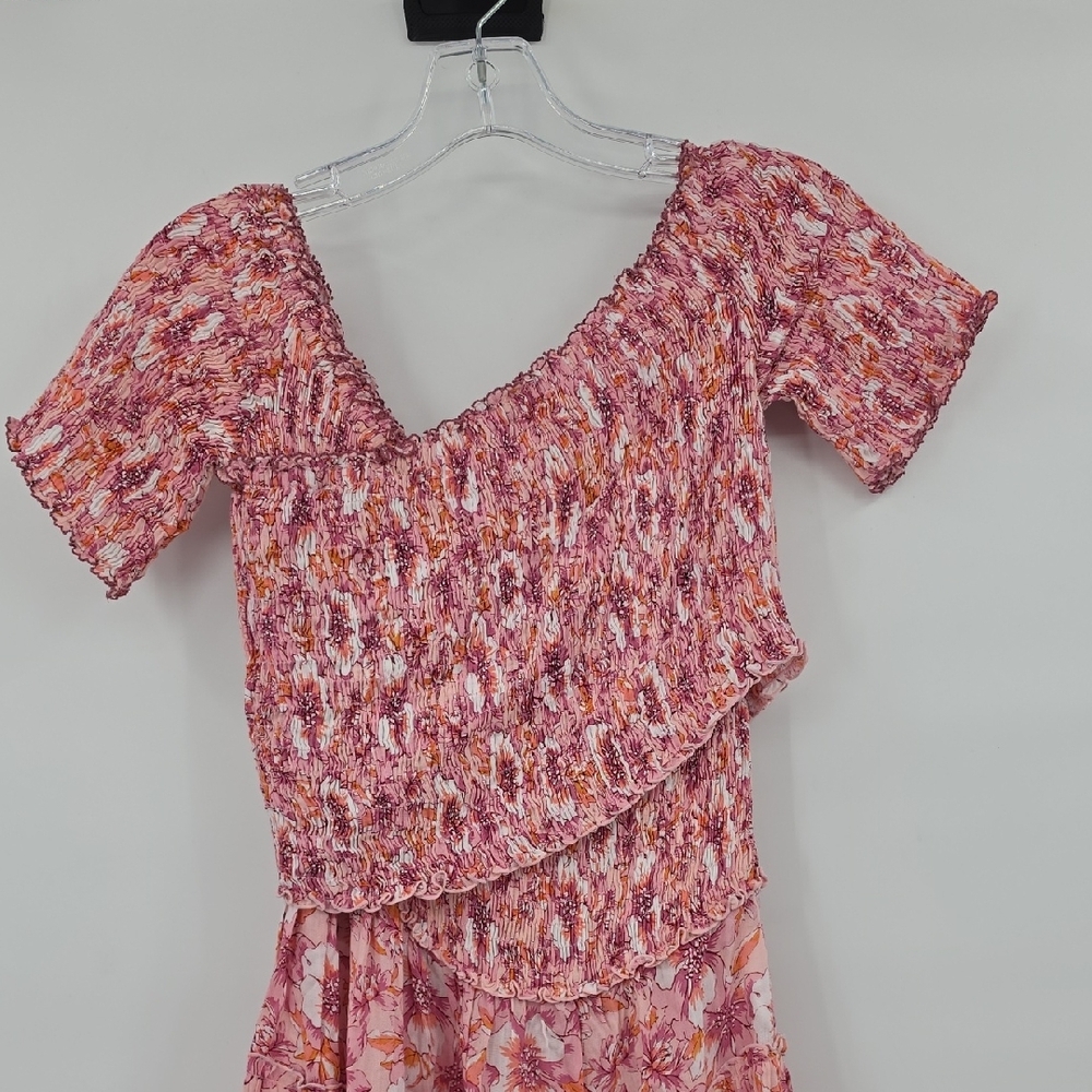 Poupette St. Barth Soledad Mini Dress Smocked Size M - Picture 2 of 11